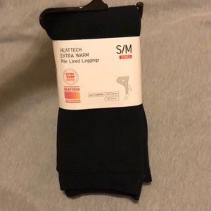 NWT uniqlo heat tech extra warm pile lined leggings